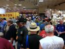 The aisles were jammed within minutes after the doors opened.
